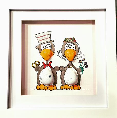 Pinguinbrautpaar